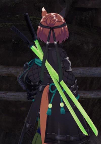 Umamususme Yaeno Muteki X Double Blades addon