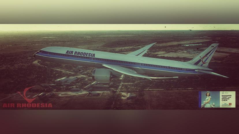 Air Rhodesia 787-10 coloring page addon