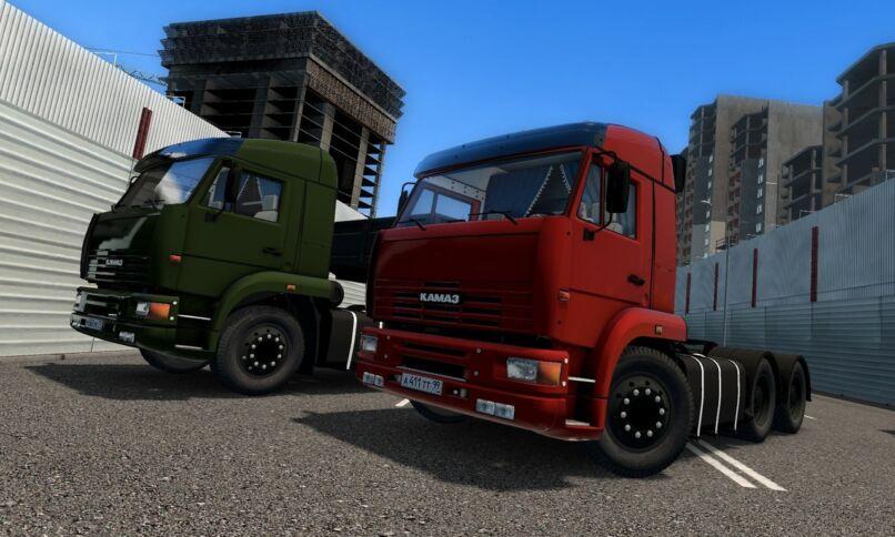 КАМАЗ 6460 + 3 ПОЛУПРИЦЕПА addon