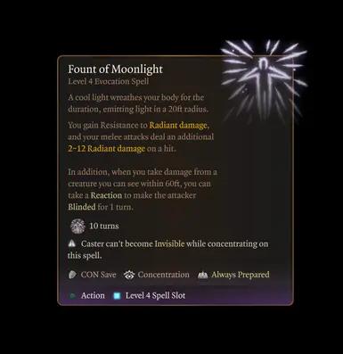 5R Moonlight Well (dnd 5e 2024 PHB) addon