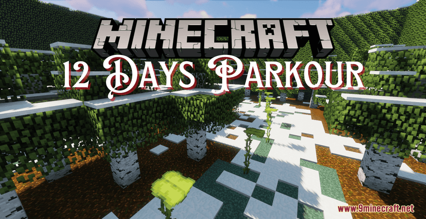 12-day parkour map (1.20.4, 1.19.4) - Christmas Advent Calendar addon