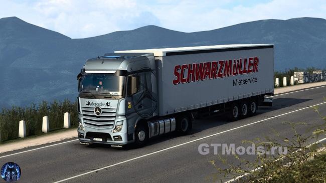 Грузовик Mercedes Actros MP4 Переработанный addon