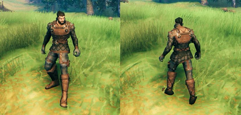 Black armor without rivets addon