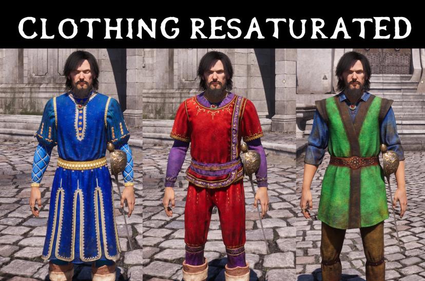Clothes are oversaturated addon