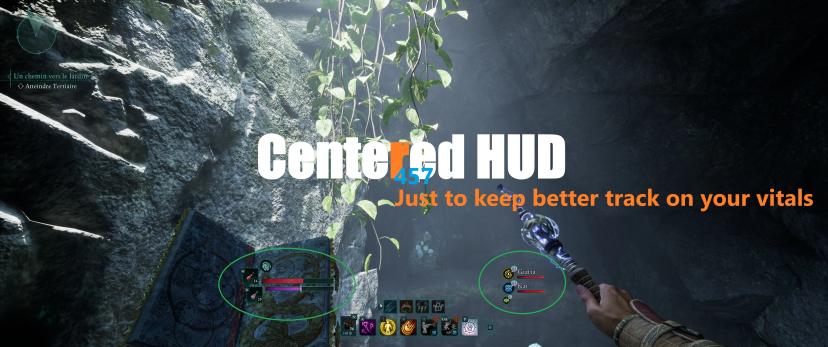 Centered HUD addon