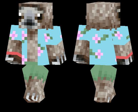 Hawaiian sloth skin addon