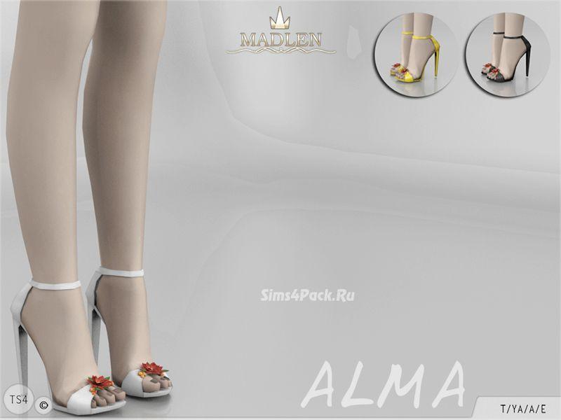 Сандалии Alma для Sims 4 addon