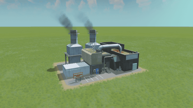 Pyrolysis waste plant addon