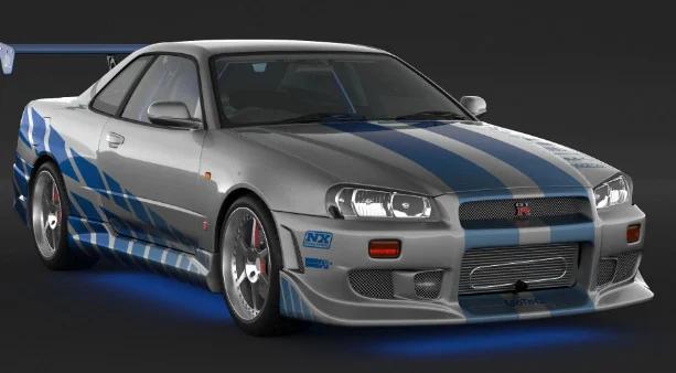 Auto Nissan Skyline R34 hyperrealistic addon