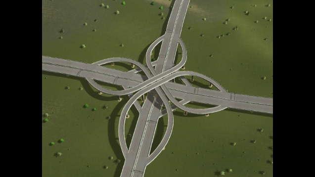 Road: Road junction on uneven surface addon