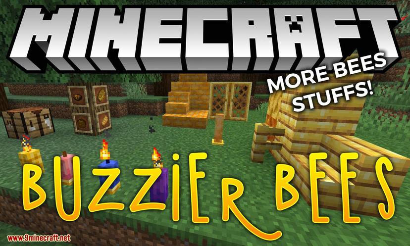 Buzzier Bees Mod 1.19.2 - Много пчелиных радостей! addon