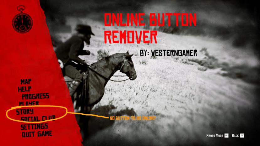 Online button remover addon