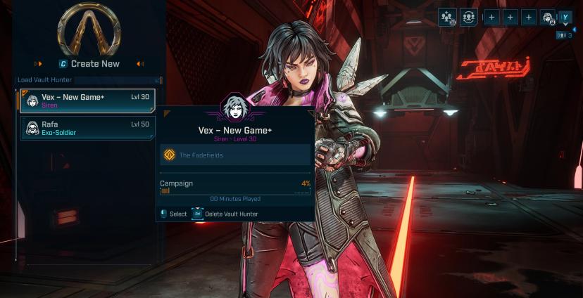 Level 30 Vex (New Game Plus) addon