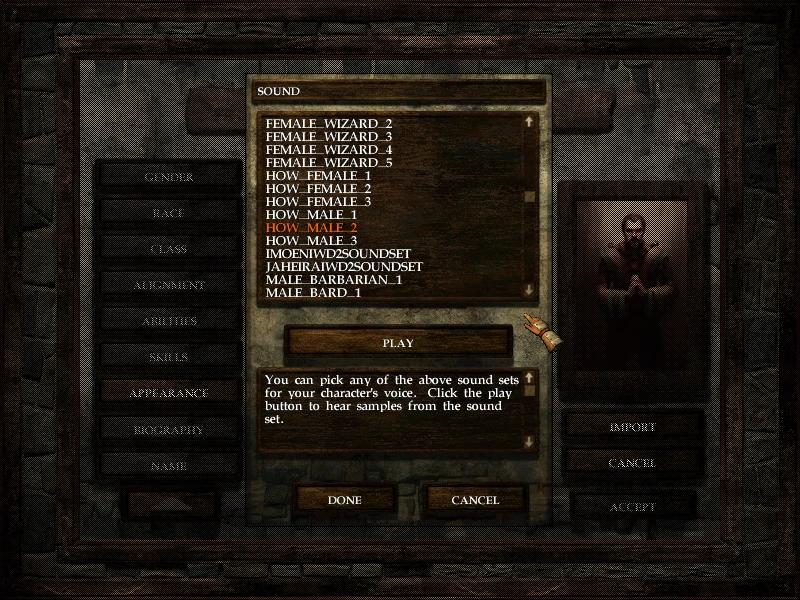 Heart of Winter Male Voice Pack (updated for version 2.2) addon