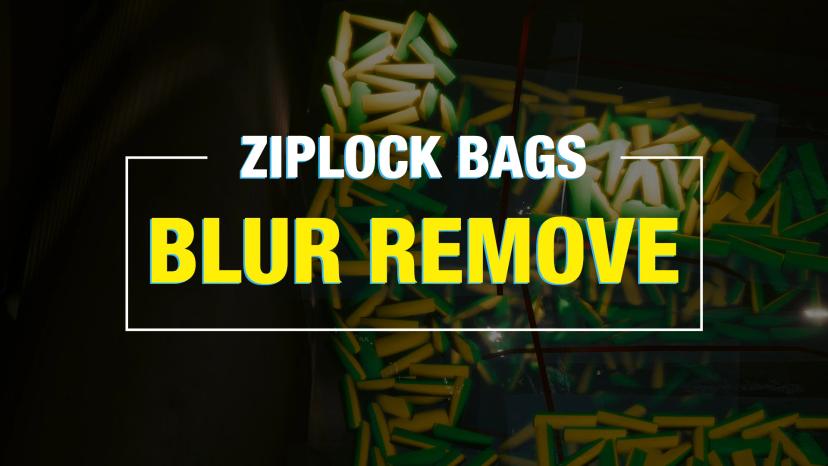 Пакеты Ziplock - удалить размытие addon