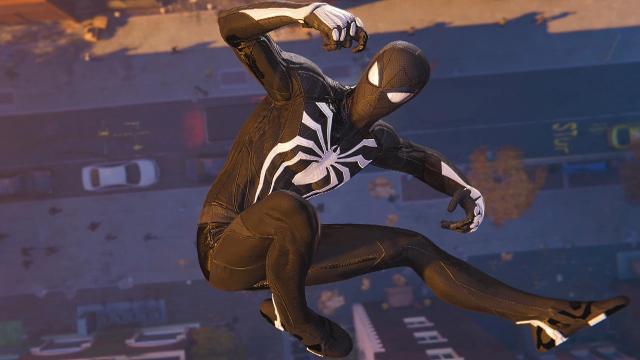 Black symbiote suit version 1.0.0 for Marvel's Spider-Man Remastered addon