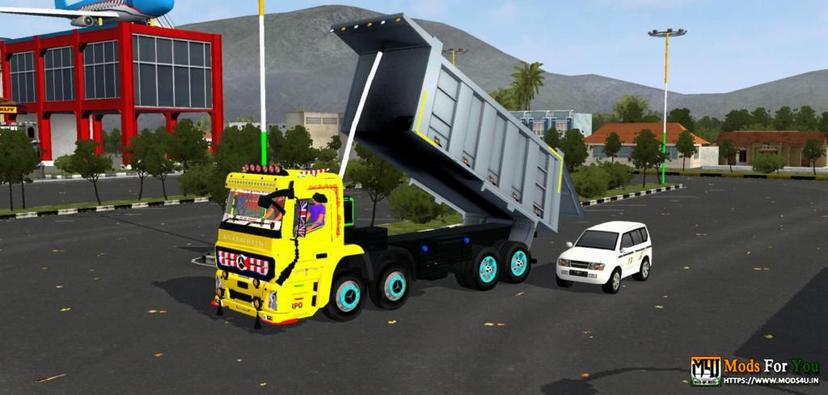 BharatBenz Tiper Mod 4k Livery by RPO mod addon