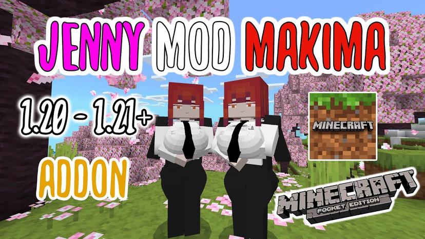 Mod Jenny Makima (1.21, 1.20) – MCPE/Bedrock mod addon
