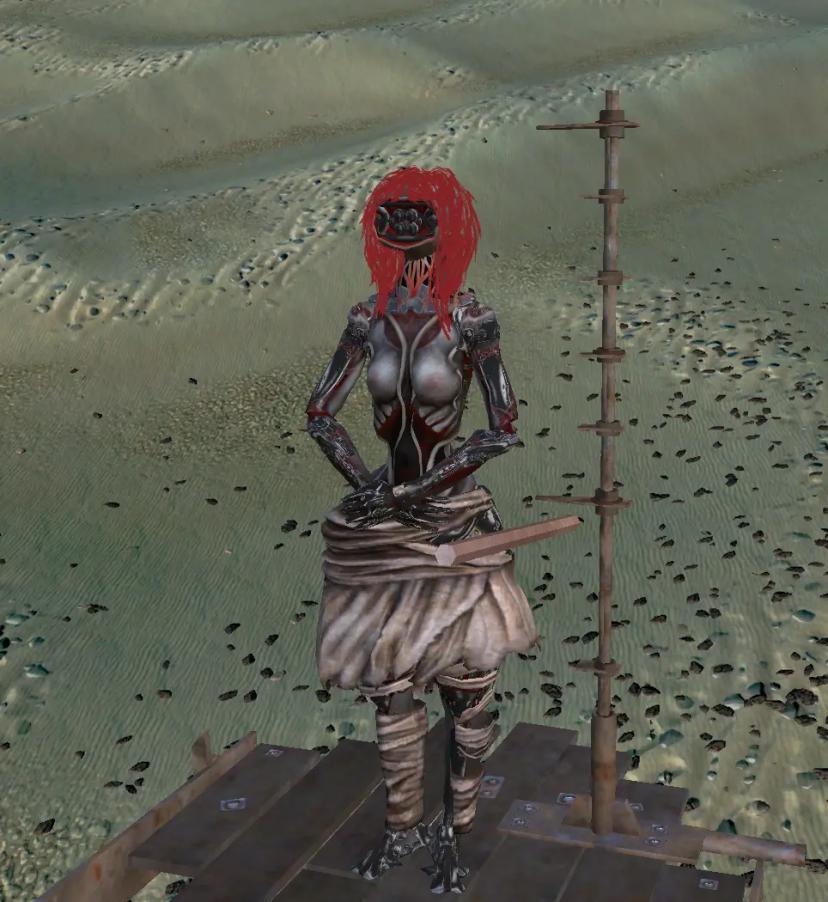 The Lost Ones have hair and a beard. addon