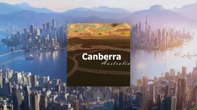 Map of Canberra, Australia addon