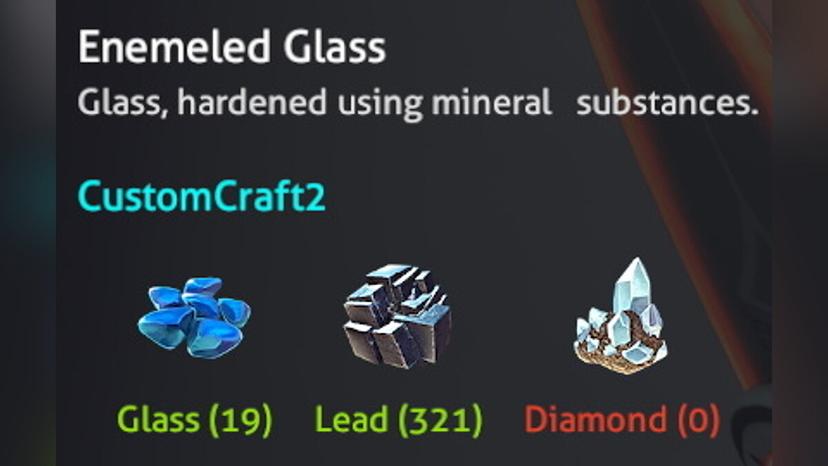 Recipe for enamel glass to destroy pervert's teeth. addon