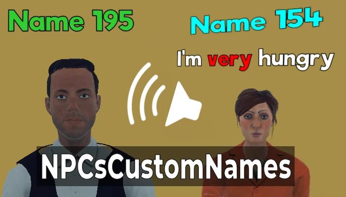 NPCsCustomNames (with TTS and Twitch support) mod addon