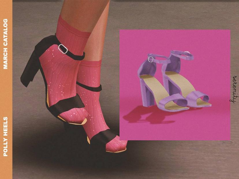 Босоножки и носки "Polly Heels and Glitter Socks" addon