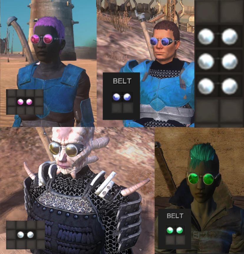 Colored storm goggles and more addon