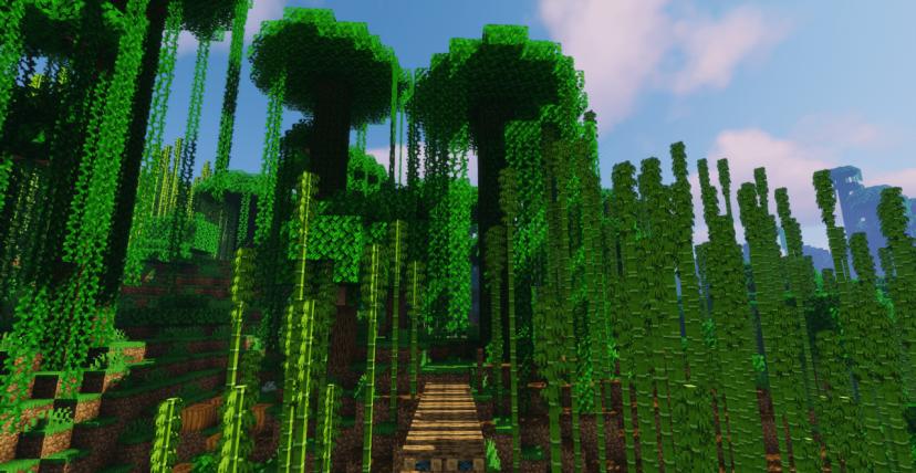 Modern house in the jungle | Map for Minecraft addon