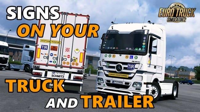 Signs on your truck and trailer addon