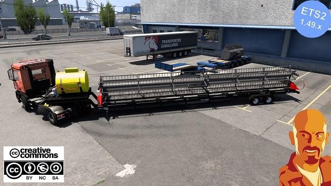 Combine trailer Midwest Durus Combine Headers 1.0 addon