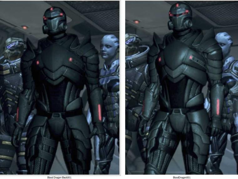 Mass Effect 3 is "reworking the Blood Dragon's armor." addon