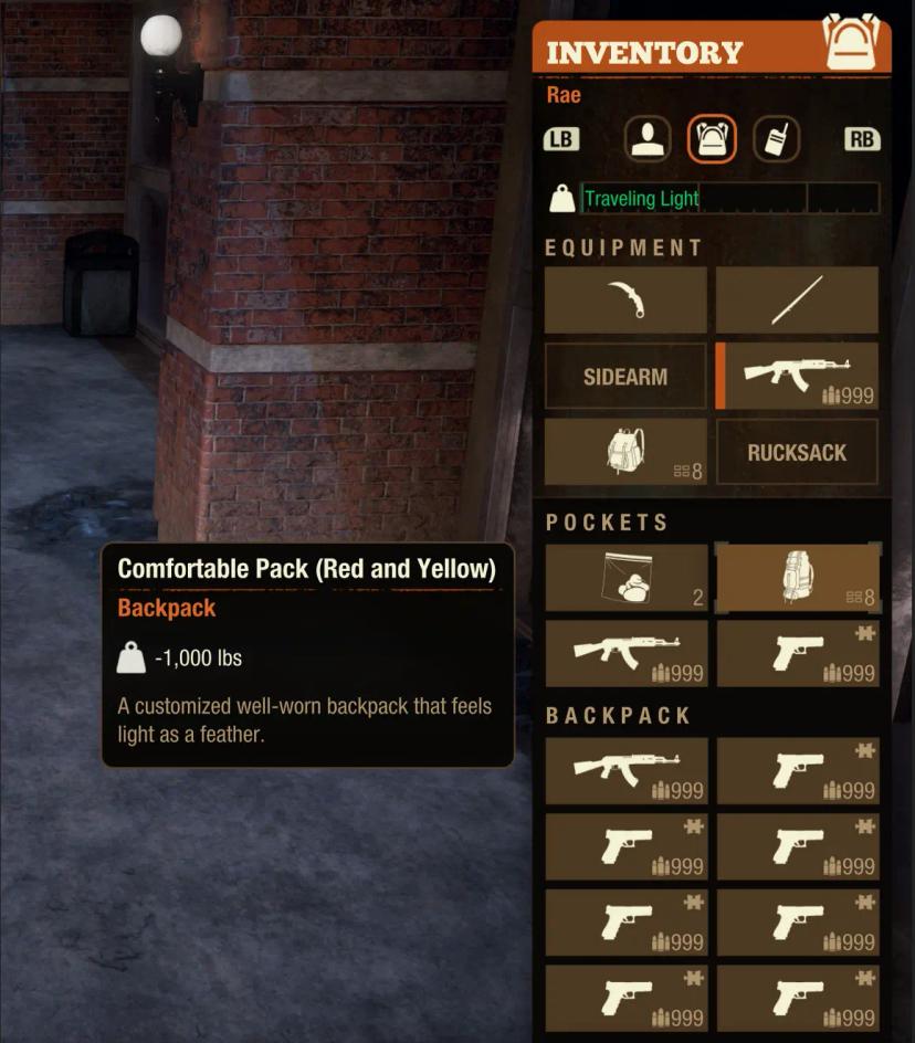 Powerful backpacks addon