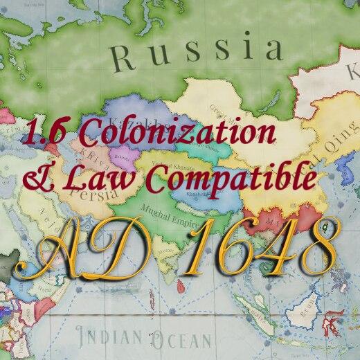 1648 AD e. - colonization and early abolition of laws (1.6) addon