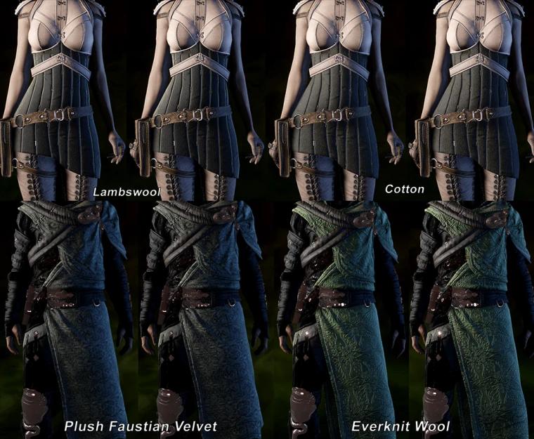 "Koric's Fabric Edits v1.0, reconstructing fabric textures for crafts." addon