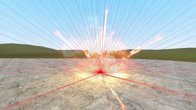 Realistic system for distributing debris in the event of an explosion.... addon