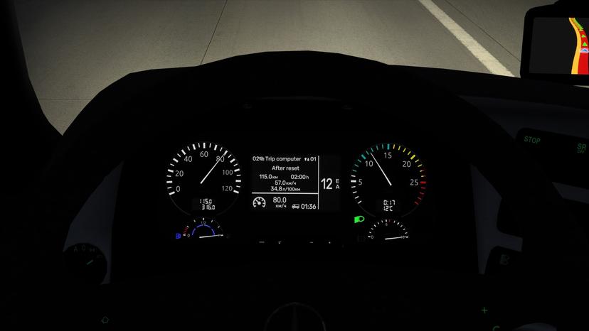 IMPROVED INSTRUMENT PANEL MERCEDES-BENZ ACTROS MP3 V2.0 addon