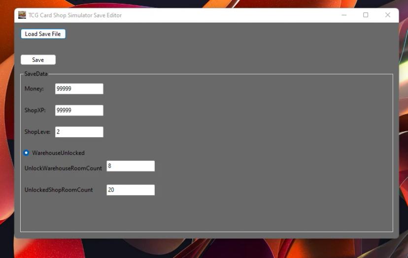 SaveEditor addon