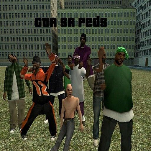 GTA Sa Pedestrians With Bones Hl2.mod addon