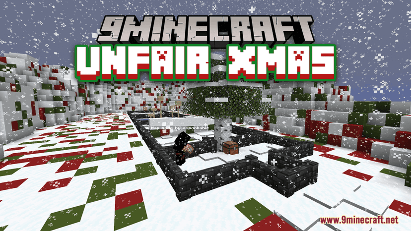 Несправедливая карта Xmas (1.20.4, 1.19.4) - Пазл "Чудо Рождества addon