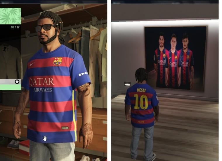 Messi Shirt for Franklin addon