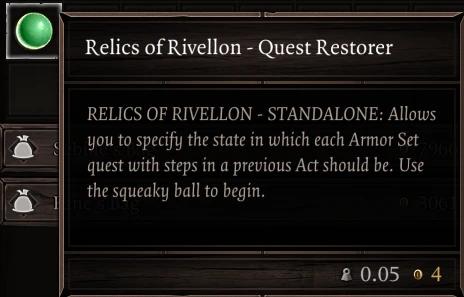 Relics of Rivellon - Standalone addon