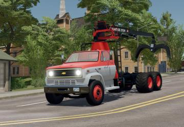 Chevrolet C60 rear log loader addon