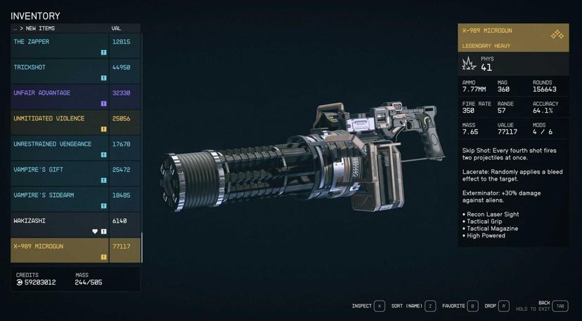 Все уникальное оружие addon