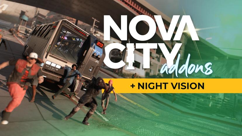 Nova City - Addons (Traffic and Population Density - Night Vision - Weathermancer) addon