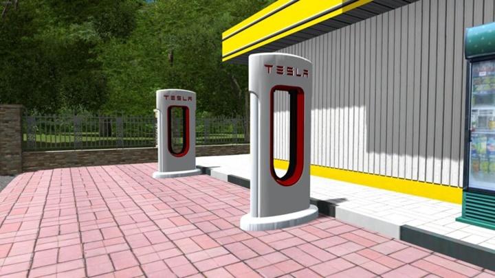Tesla Supercharger addon