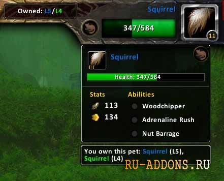 BattlePetCount 5.4 addon