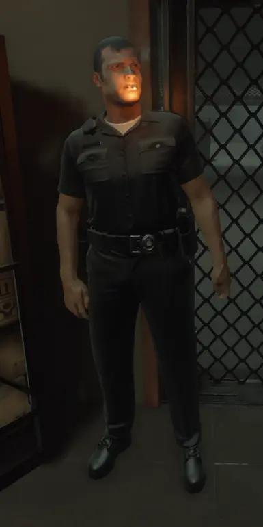 Черная форма для полицейских на станциях addon