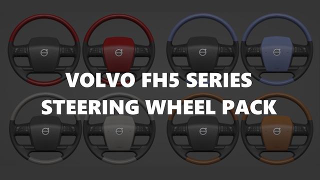 VOLVO FH5 SERIES STEERING WHEEL PACK V1.0 addon