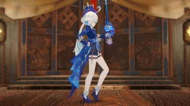Genshin Impact Freena (Wuxia) с оружием (SNS). addon
